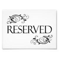 Hochzeitkarte reserviert