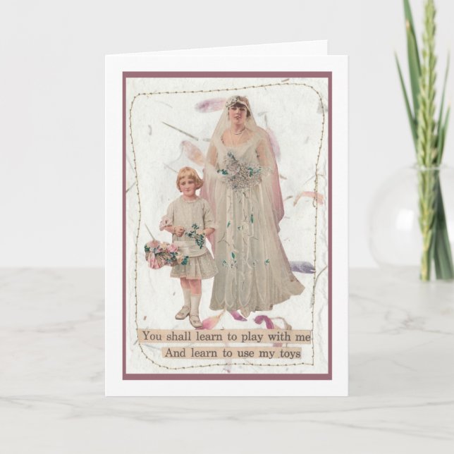 Hochzeitkarten-Spaß spielen mit mir und meinen Spi Karte (Vorderseite)