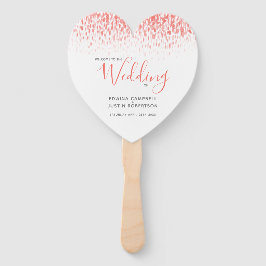 Hochzeitkorallenprogramm für moderne getönte Wasse Fächer