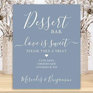 Hochzeitliche Dessert Bar Liebe Sweet Custom Dusty Poster