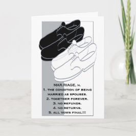 Hochzeitliche Glückwünsche Grußkarte III Karte