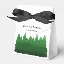 Hochzeitliche Hochzeit von Watercolor-Pinien