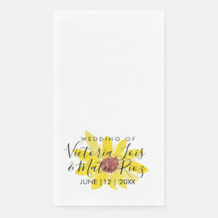 Hochzeitliche Hochzeit von Wildblumen Serviette