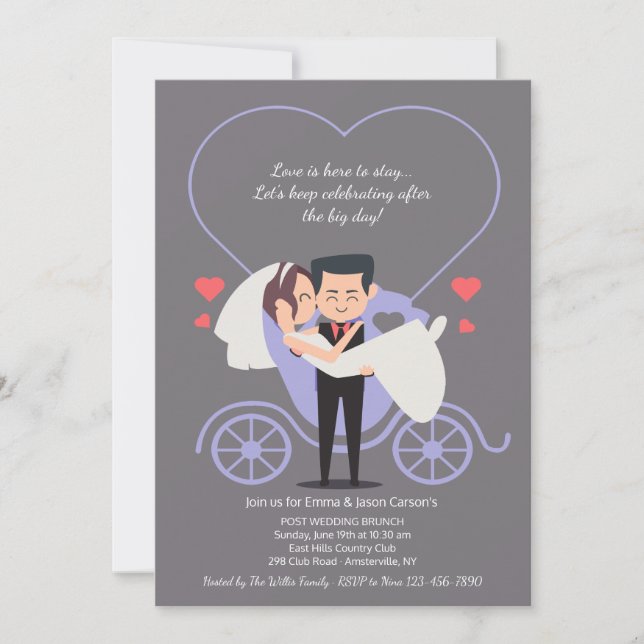 Hochzeitliche Hochzeitsfeier Einladung (Vorderseite)