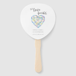 Hochzeitliche lassend Liebe funkeln Diamantfarbe Fächer