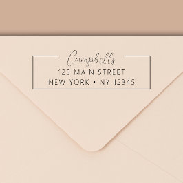 Hochzeitliche Rücksendeadresse Minimalistisch Mode Permastempel