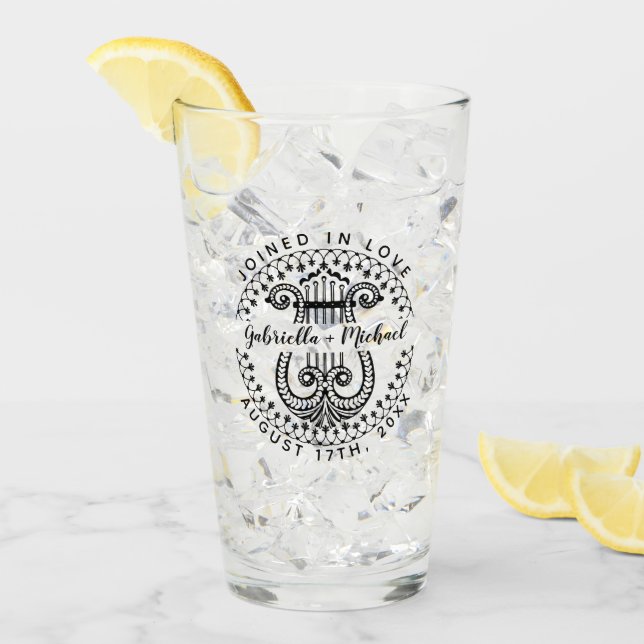 Hochzeitliche Verheiratete Paarbezeichnungen | Ele Glas (Vorderseite Ice)