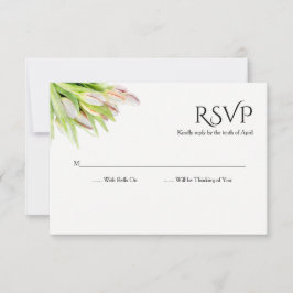 Hochzeitliche Wasserfarben Tulips UAWG RSVP Karte