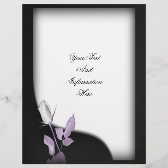 Hochzeitlicher Flyer (Vorne)