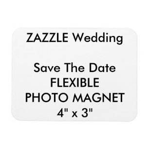 Hochzeitlicher Save the Date-Foto-Kühlschrankmagne Magnet