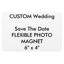 Hochzeitlicher Save the Date-Foto-Kühlschrankmagne