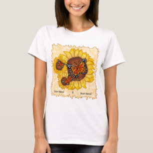 Hochzeitlicher Sonnenblumen-T - Shirt