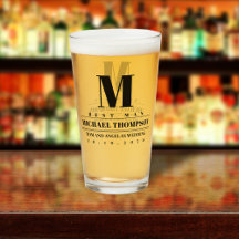 Hochzeitlicher Trauzeuge Modernes Monogramm einfac