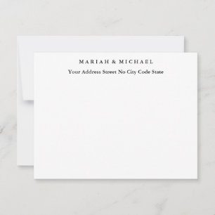 Hochzeitlicher Trend Minimalistische Berufliche Na RSVP Karte