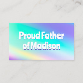 Hochzeitlicher Vater der Braut Telefonnummerkarte