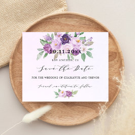 Hochzeitliches Blume Save the Date