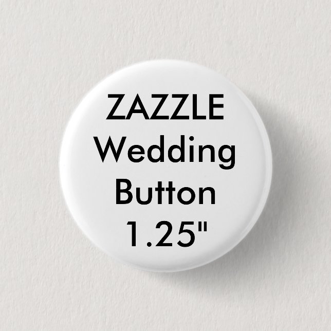 Hochzeitliches Button für kleine 1,25" Runder Butt (Vorderseite)