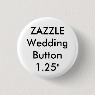 Hochzeitliches Button für kleine 1,25" Runder Butt