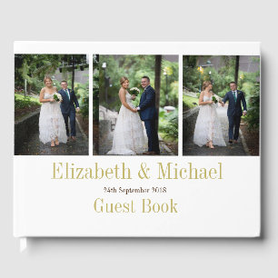 Hochzeitliches Foto Elegante Modernes Momento Gästebuch