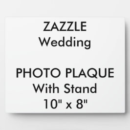 Hochzeitliches Foto Plaque 10" x 8" Fotoplatte