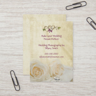 Hochzeitliches Foto Visitenkarte