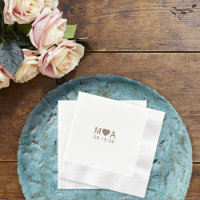 Hochzeitliches Monogramm-Liebe Herz
