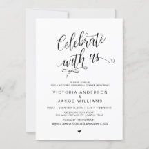 Hochzeitliches Probe-Dinner, schlichtes Schwarz,