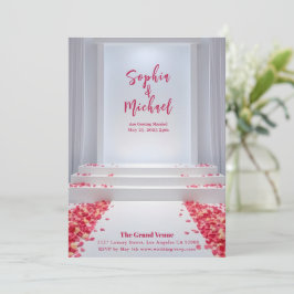 Hochzeitmagazin Cover Rose Petals Einladung