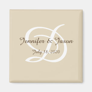 Hochzeitmagnet-Kühlschrank-personalisiert Magnet