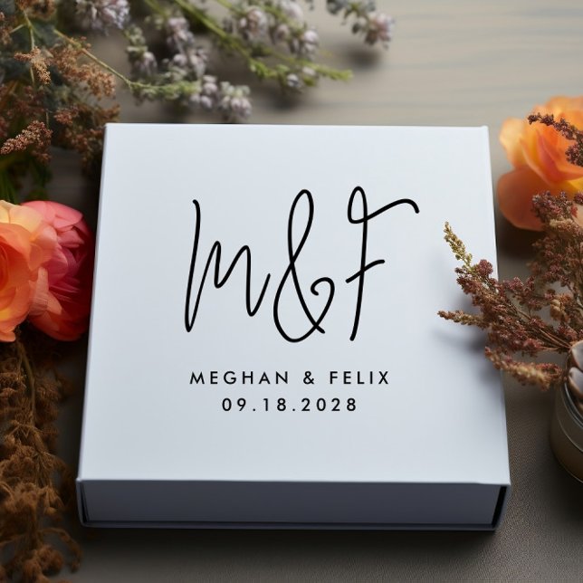 Hochzeitmongramm - Moderne Skriptnamen Gummistempel (Von Creator hochgeladen)