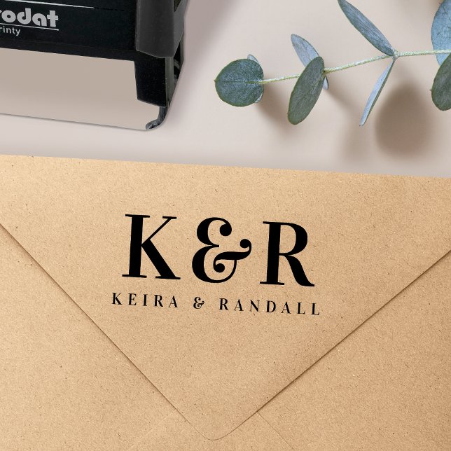 Hochzeitmonographie Moderne Gastgeschenk Hochzeit Permastempel (Von Creator hochgeladen)