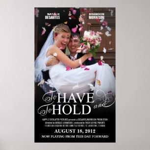 Hochzeitmovie Poster - Nah-up-Fotovorlage