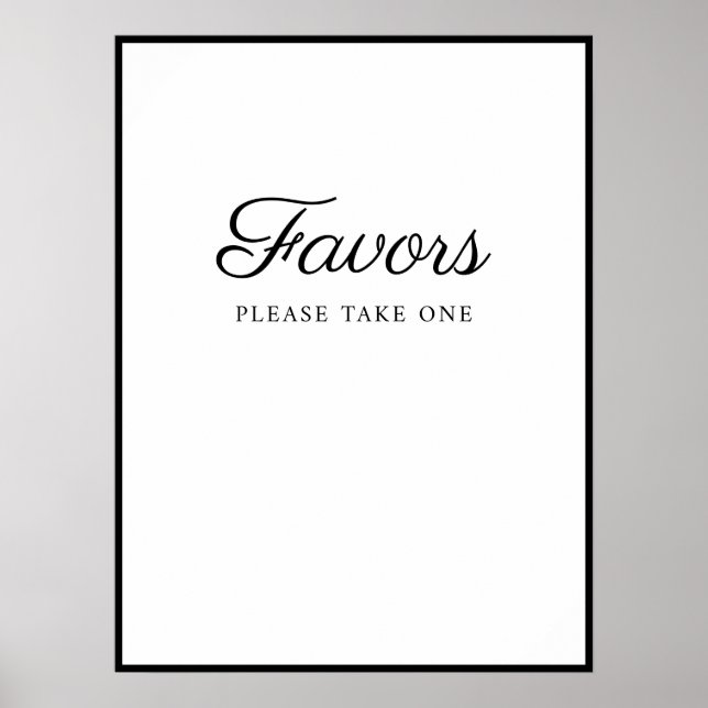 Hochzeitplakat Poster (Vorne)