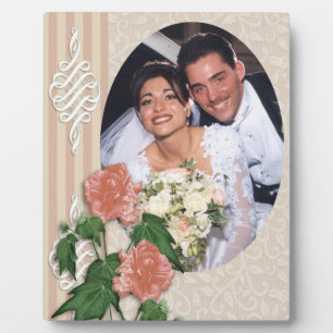 Hochzeitportrait Foto Plaque Hibiskus Fotoplatte