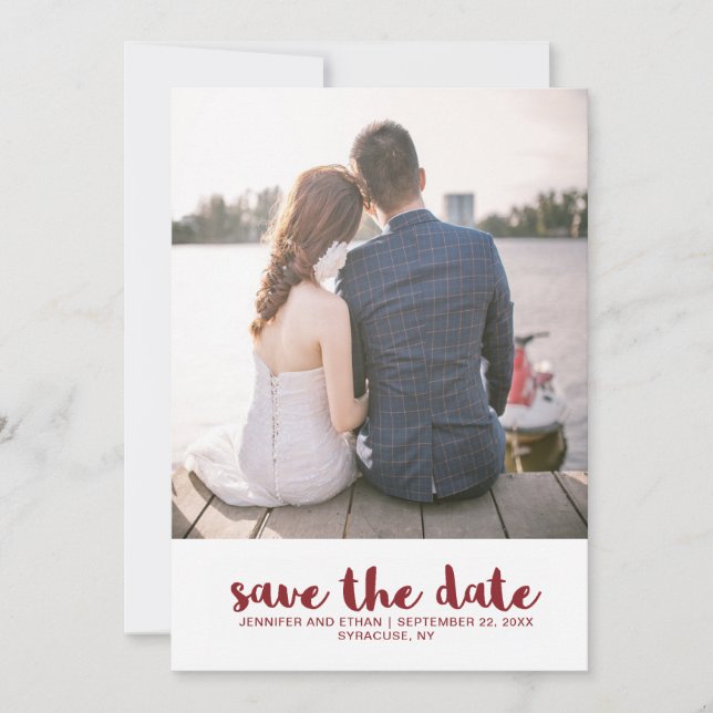 Hochzeitpunkte Save the Date Foto (Vorderseite)