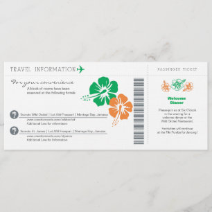 Hochzeitreise Info Boarding Pass Einladung