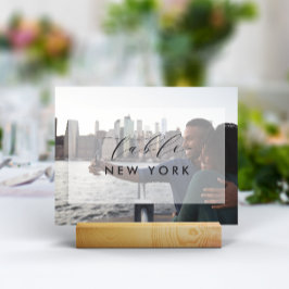 Hochzeitreise Reiseziel Foto Tischnummer