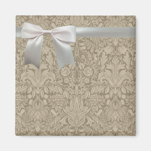 Hochzeits-Antiquitäten-Spitzen-Leinen-Weiß-Klassis Magnet