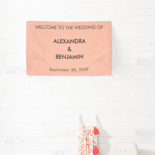 Hochzeits-Botanik Vintage Elegante Hochzeitsbegr Banner