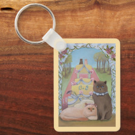 Hochzeits-Braut & Bräutigam Katzen Personalisiert Schlüsselanhänger