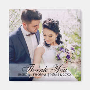 Hochzeits-Braut-und Bräutigam-Foto-Magnet S W Magnet