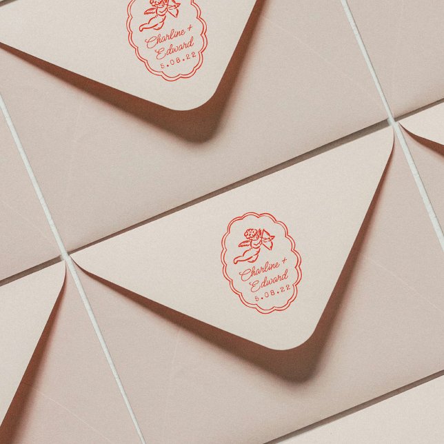 Hochzeits-Briefmarke Gummistempel (Von Creator hochgeladen)