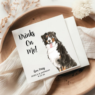 Hochzeits-Cocktailservietten für Hunde  Serviette
