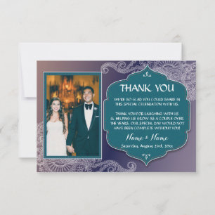 Hochzeits-Dankeschön-Henna-Foto arabische Hochzeit Save The Date