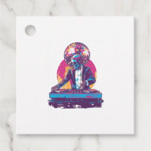 Hochzeits-DJ-Totenkopf � Lustiger formeller Party- Geschenkanhänger