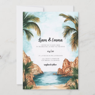 Hochzeits-Einladung Cabo San Lucas Mexiko Einladung