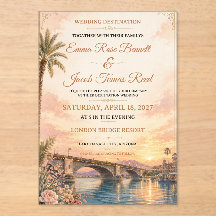 Hochzeits-Einladung für eine Destination-Wedding a