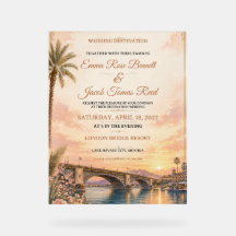 Hochzeits-Einladung für eine Destination-Wedding a