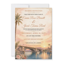 Hochzeits-Einladung für eine Destination-Wedding a