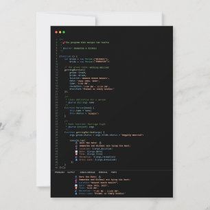 Hochzeits-Einladung für Programmierer-Entwickler i Einladung